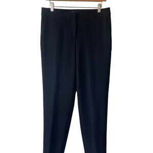St. John Caviar Womens Black Emma Pant Size 8 Trousers‎ Tailored Career Office